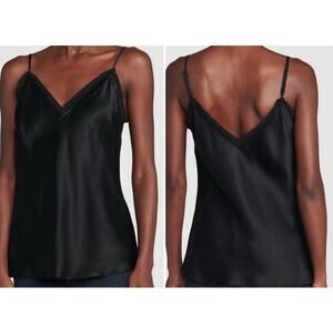 Frame Satin Lounge Camisole Black Size XL